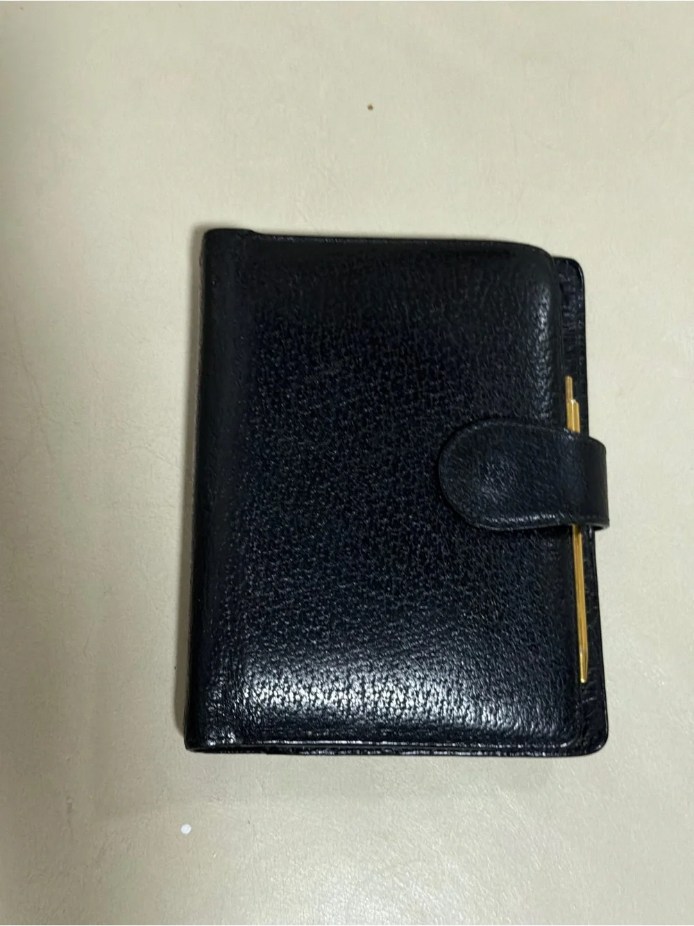 Gucci planner Classic Black with Gold Pen